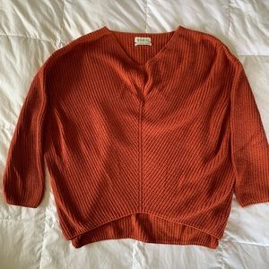 Orange Urban Outfitters oversized sweater